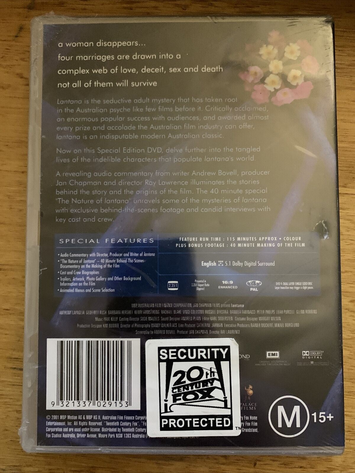 *New Sealed* Lantana (DVD, 2001) Anthony LaPaglia, Geoffrey Rush. Region 4