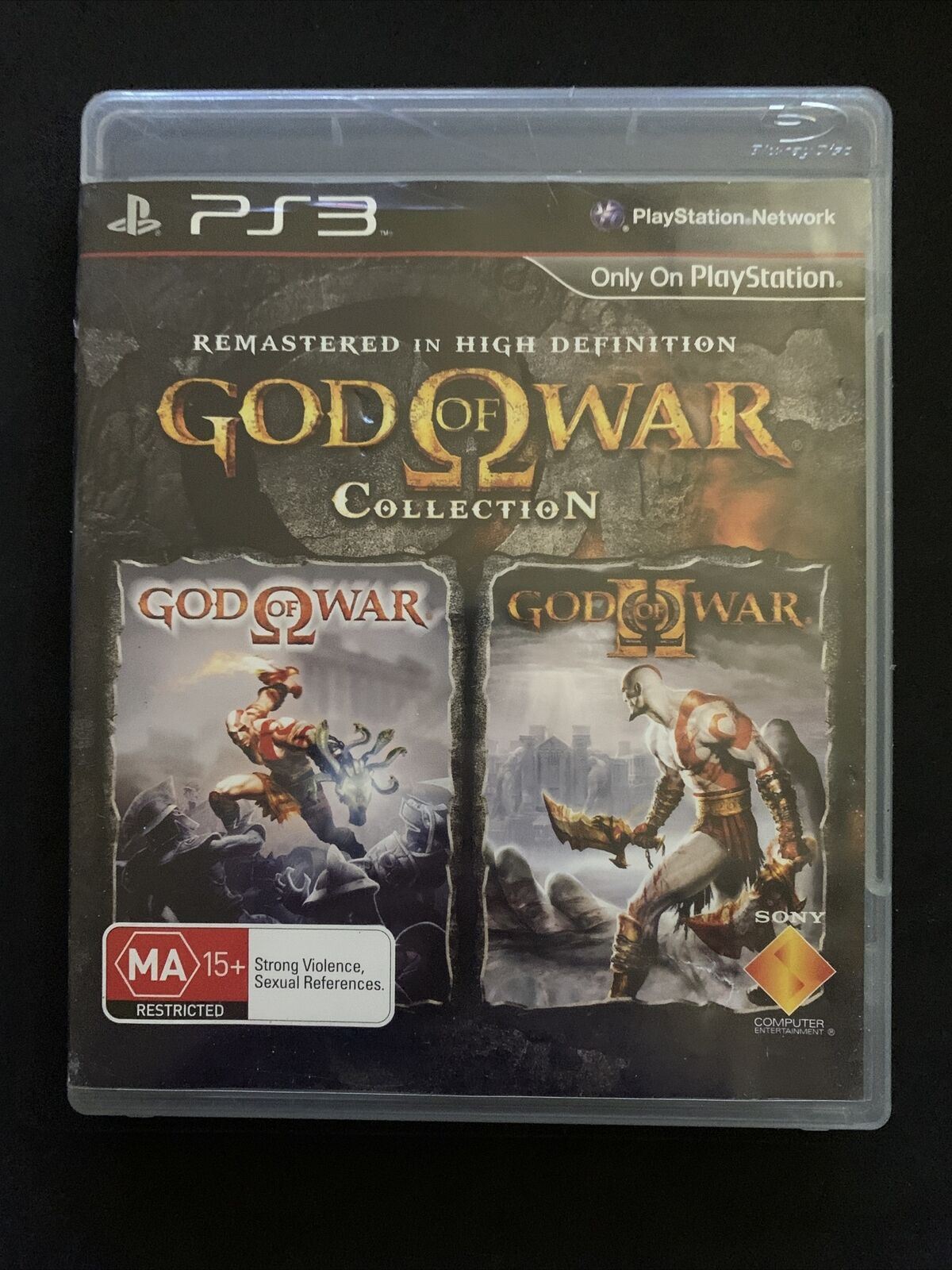 God Of War Collection : God of War 1 & 2 HD Remastered PS3 with Manual