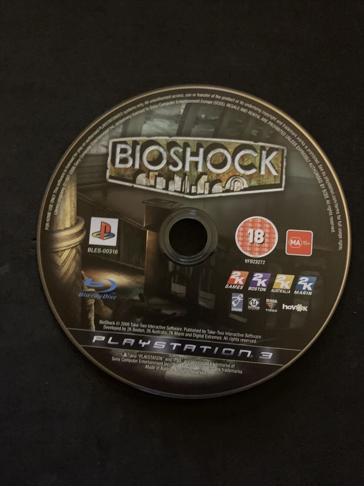 BioShock (PlayStation 3 PS3) with manual