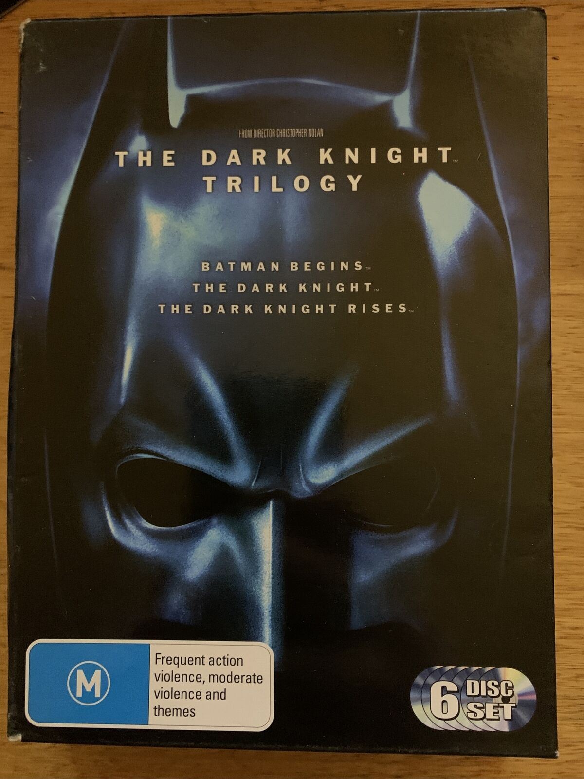 The Dark Knight Trilogy (DVD, 2012, 6-Disc Set) Region 4