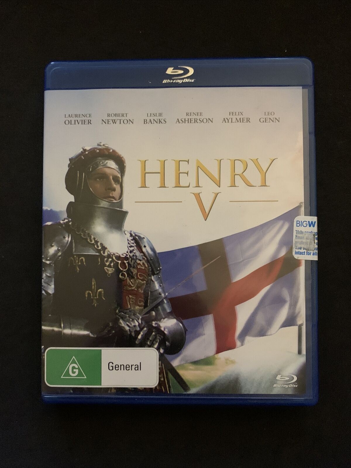 Henry V (Blu-ray, 1944) Laurence Olivier, Renée Asherson. Region B