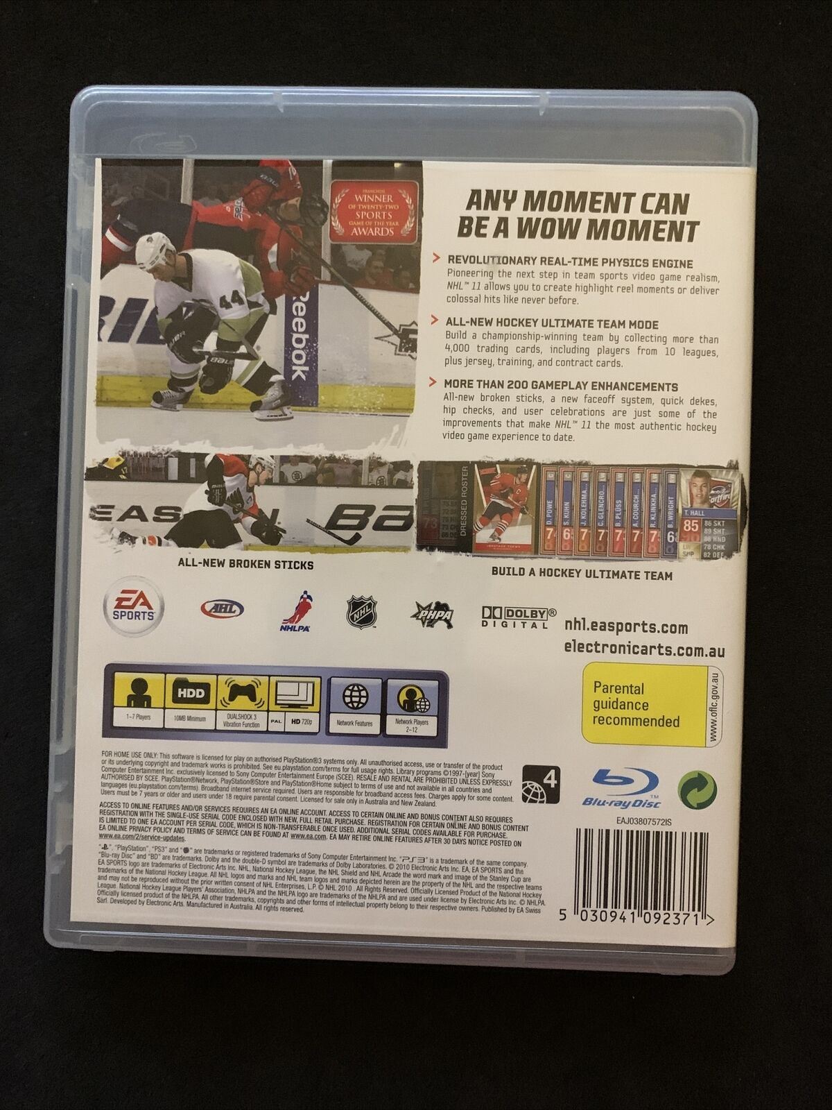 NHL 11 - Sony PlayStation 3 PS3 Ice Hockey Game