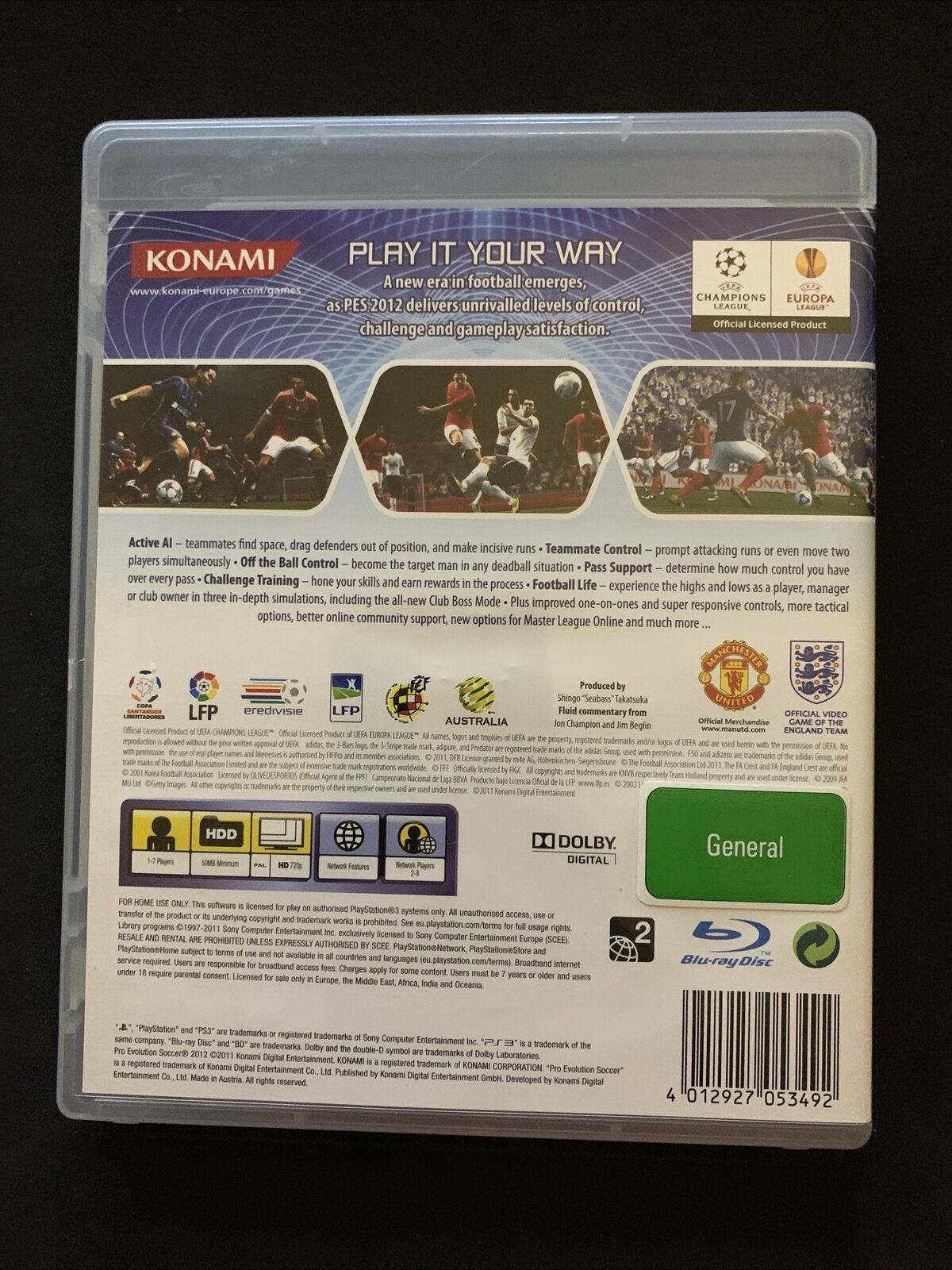 Pro Evolution Soccer 2012 - Playstation 3 Game
