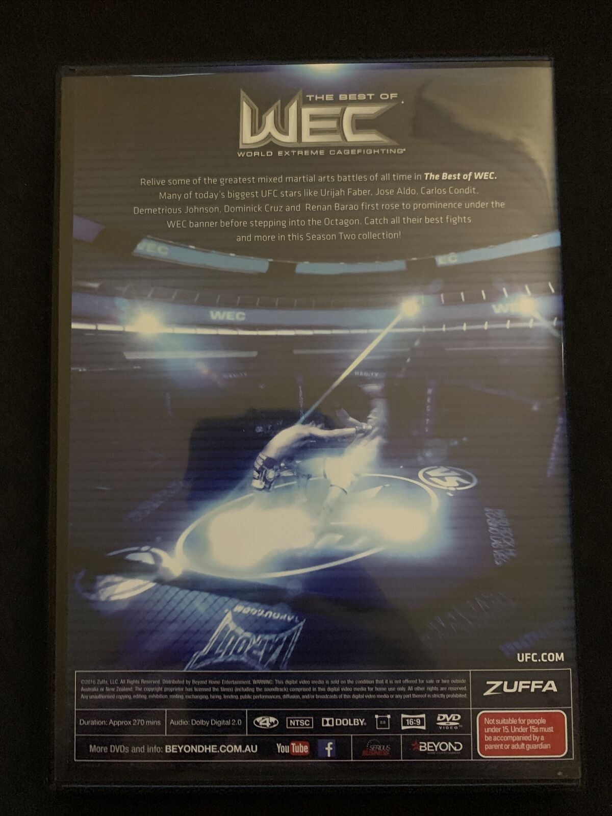 UFC - Best Of WEC World Extreme Cagefighting: Season 1-2 (DVD, 2016, 4-Disc Set)