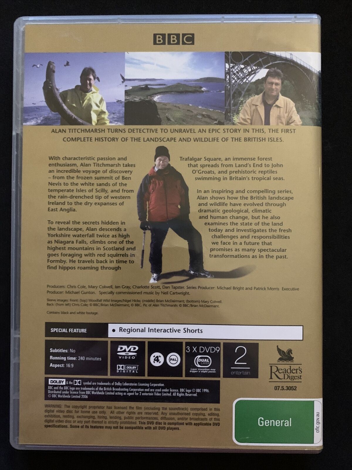 British Isles - A Natural History (DVD, 2005, 3-Disc Set) BBC Region 4