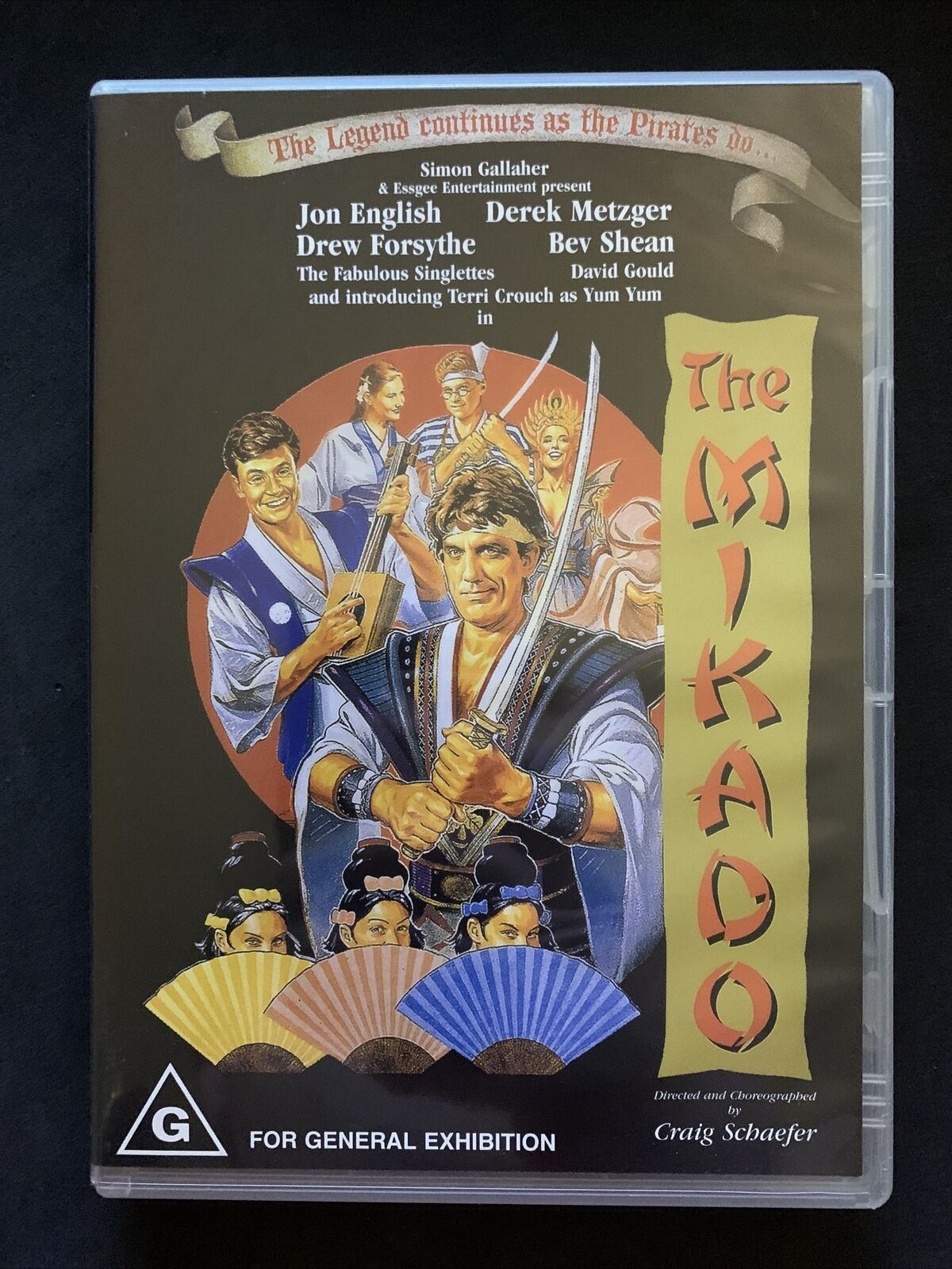 Gilbert & Sullivan's The Mikado (DVD, 1996) Jon English, Derek Metzger
