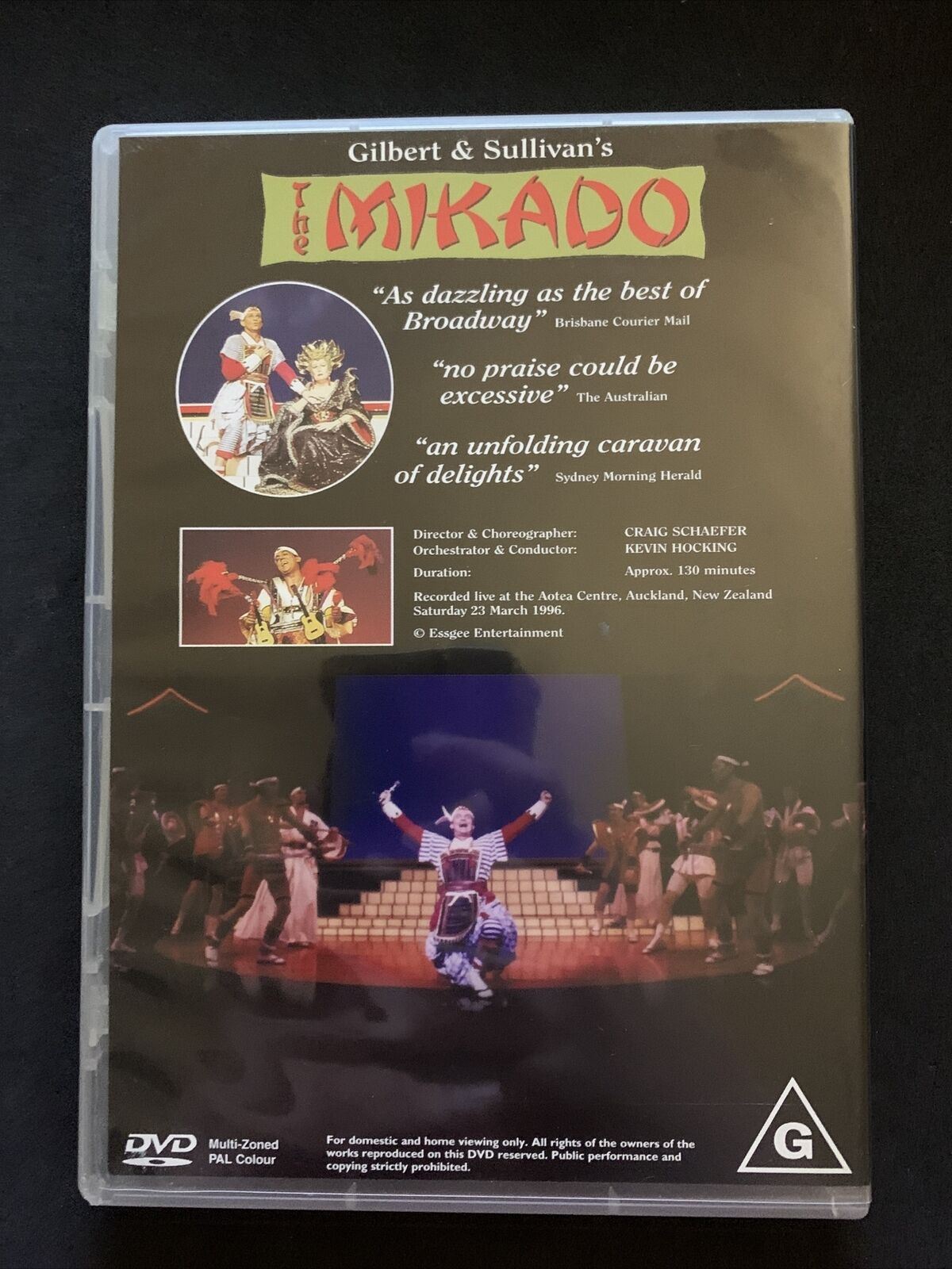Gilbert & Sullivan's The Mikado (DVD, 1996) Jon English, Derek Metzger