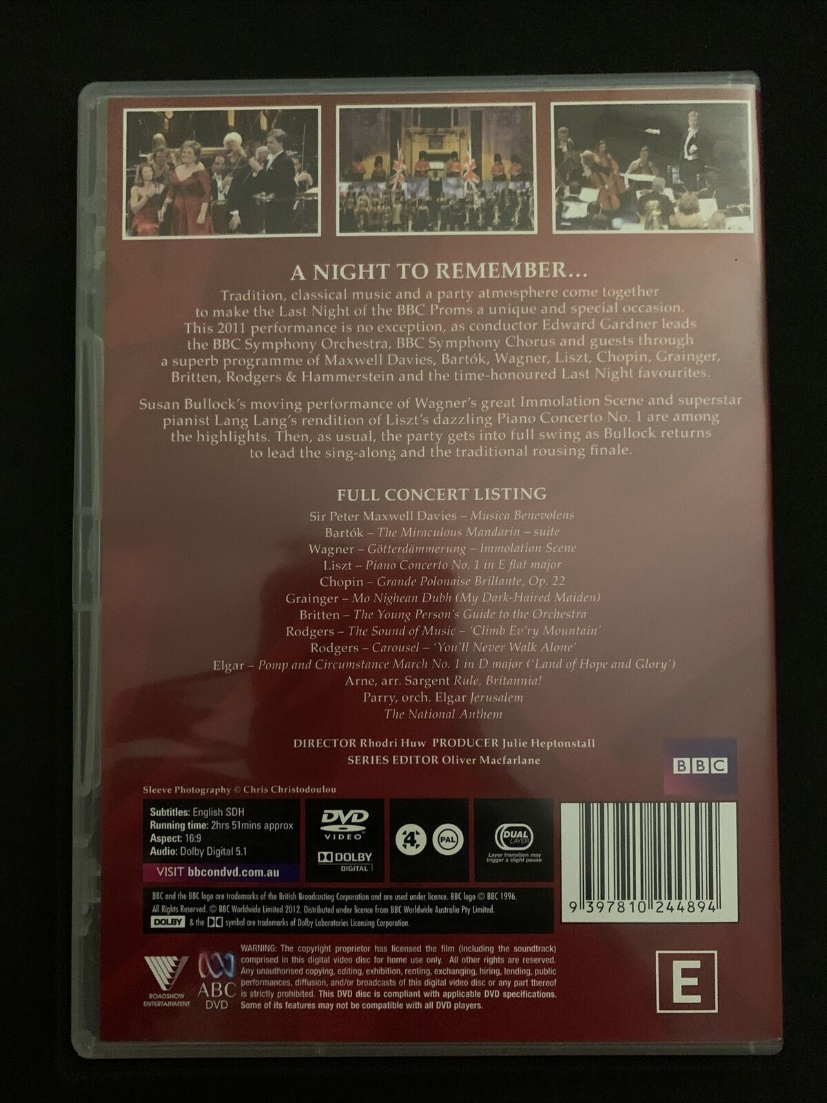 The Last Night Of The Proms 2011 (DVD) BBC
