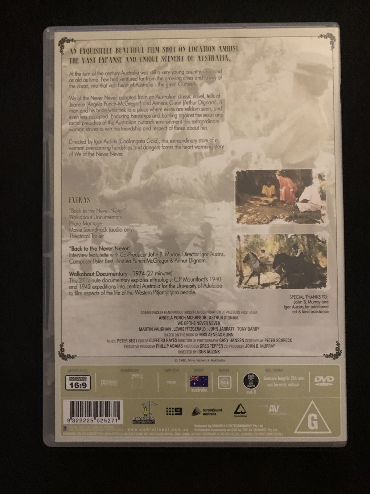 We Of The Never Never (DVD, 1982) Angela Punch McGregor, Arthur Dignam