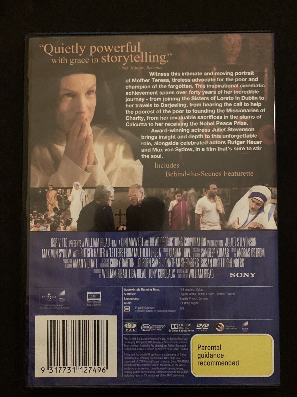 Letters From Mother Teresa (DVD, 2016) Juliet Stevenson - Region 2,4,5