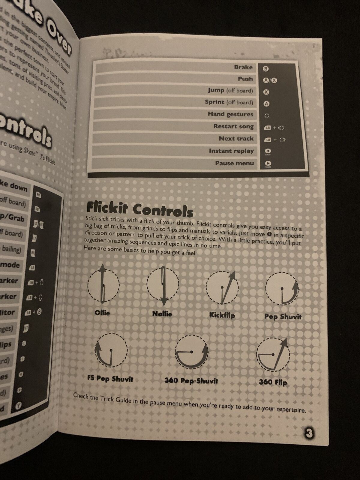 Skate 3 - Microsoft Xbox 360 with Manual