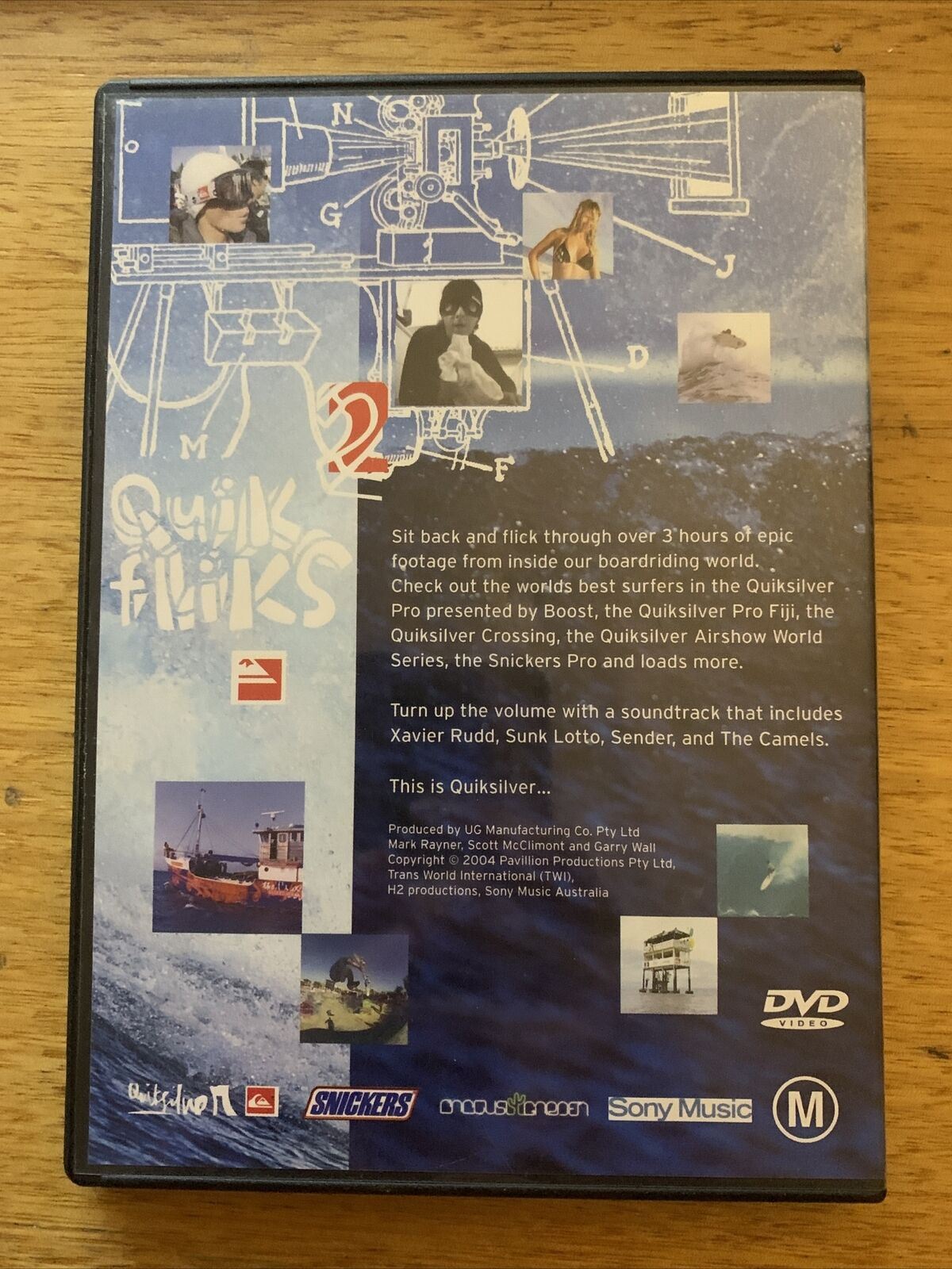 Quicksilver Quik Fliks 2 (DVD, 2004) All Regions - over 3 hours Surfing