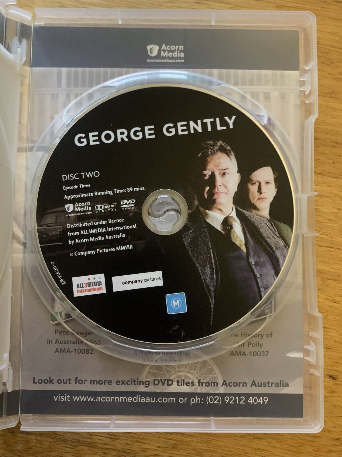 George Gently : Series 1 (DVD, 2007) Tony Rohr, Martin Shaw, Sean McGinley