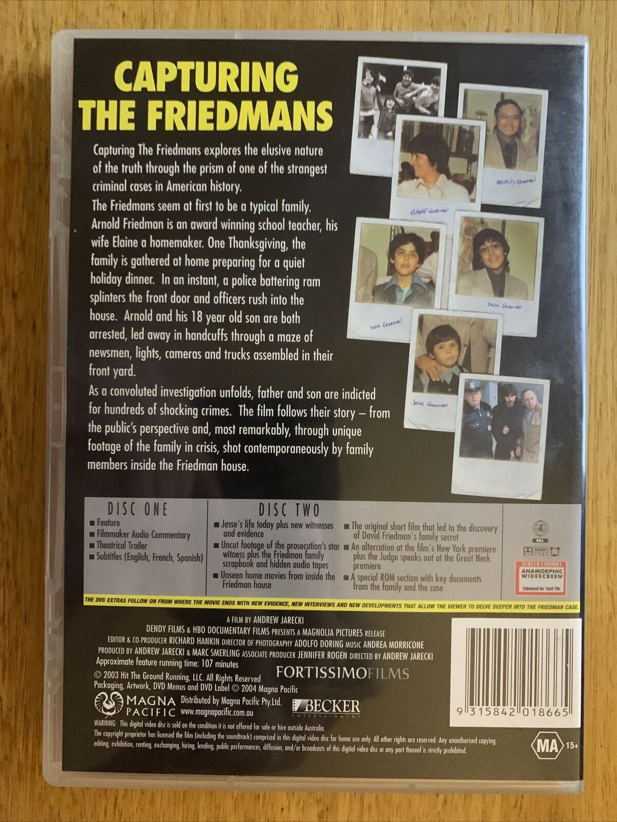 Capturing The Friedmans (DVD, 2003) Andrew Jarecki Documentary - True Story