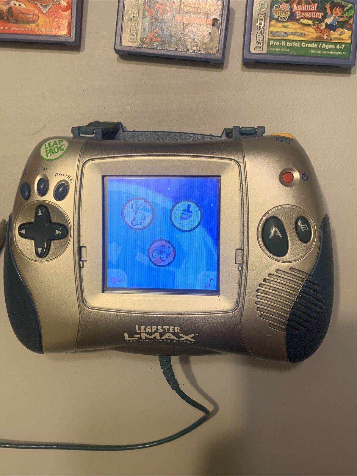 LeapFrog Leapster L-Max Educational Learning game console PLUS 9 games
