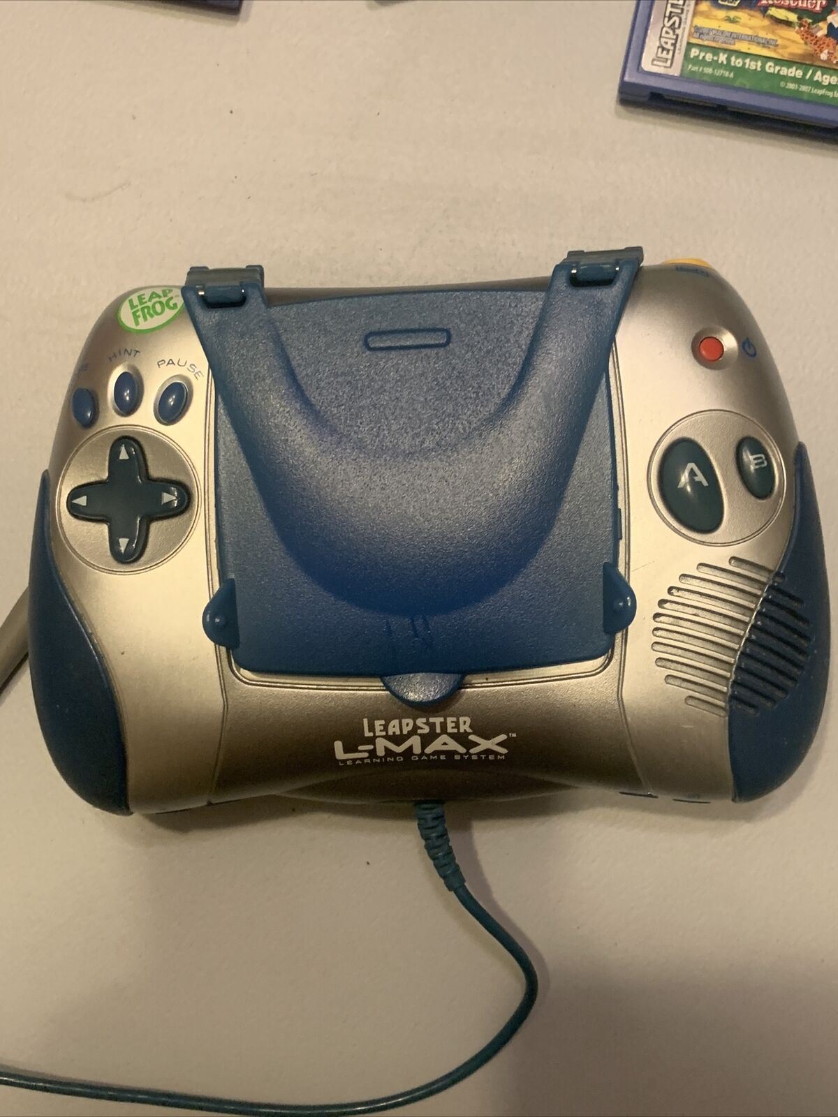 LeapFrog Leapster L-Max Educational Learning game console PLUS 9 games