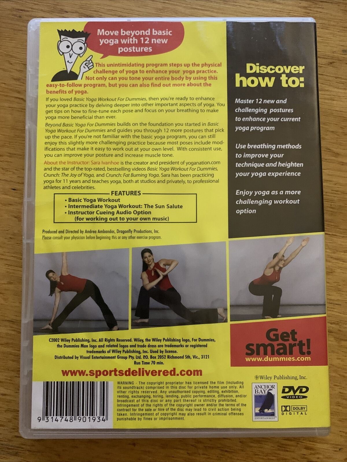 Beyond Basic Yoga for Dummies (DVD) Sara Ivanhoe