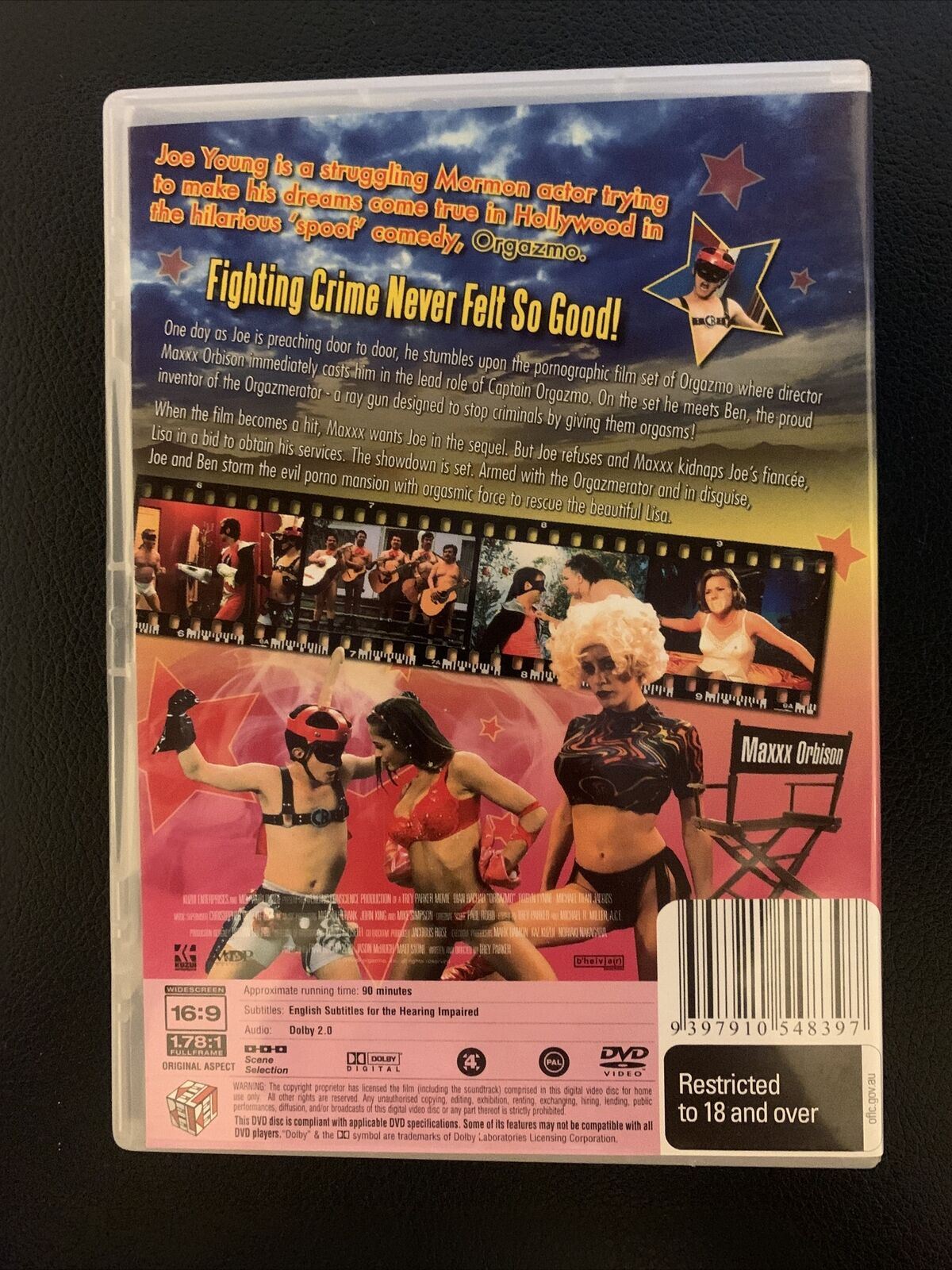 Orgazmo (DVD, 1997) Trey Parker, Dian Bachar, Robyn Lynne Raab. Region 4
