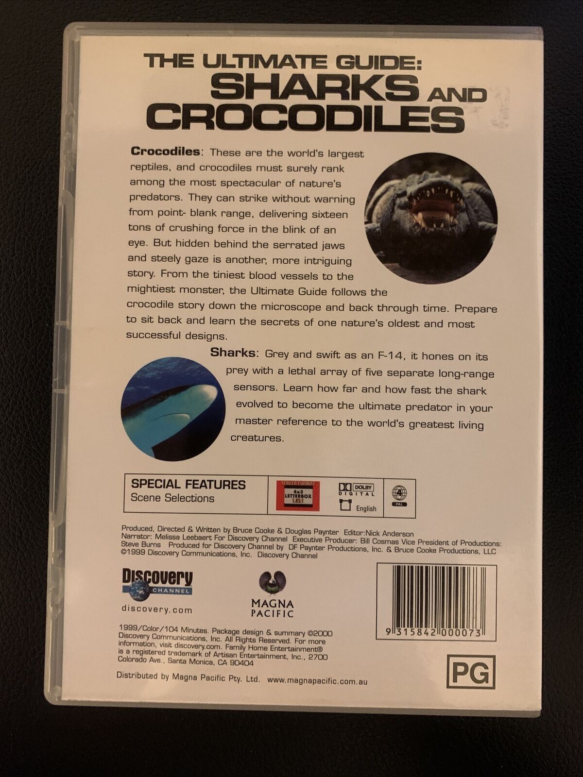Discovery Channel - The Ultimate Guide : Sharks and Crocodiles (DVD,1999)