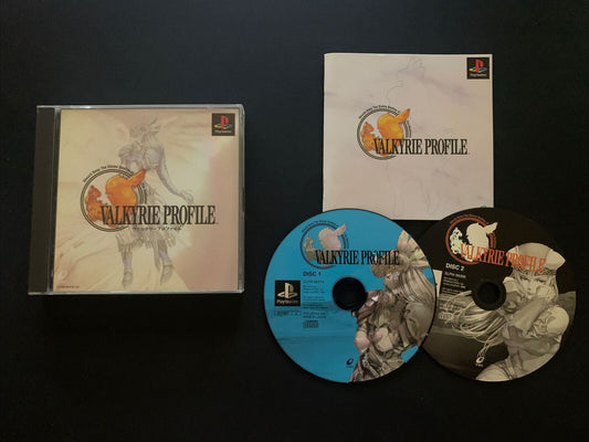 Valkyrie Profile PS1 NTSC-J Japan Japanese Playstation 1 RPG Game with Manual