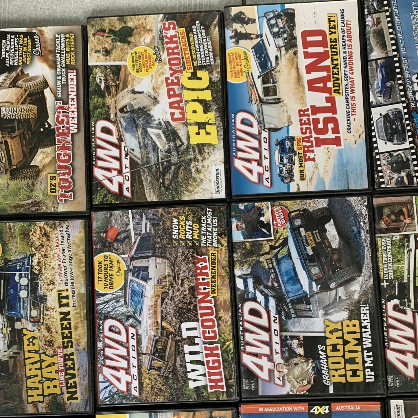 23x DVD's: (17x 4WD Action, 2x-4x4 Australia, 1x Top Gear and 2 others)