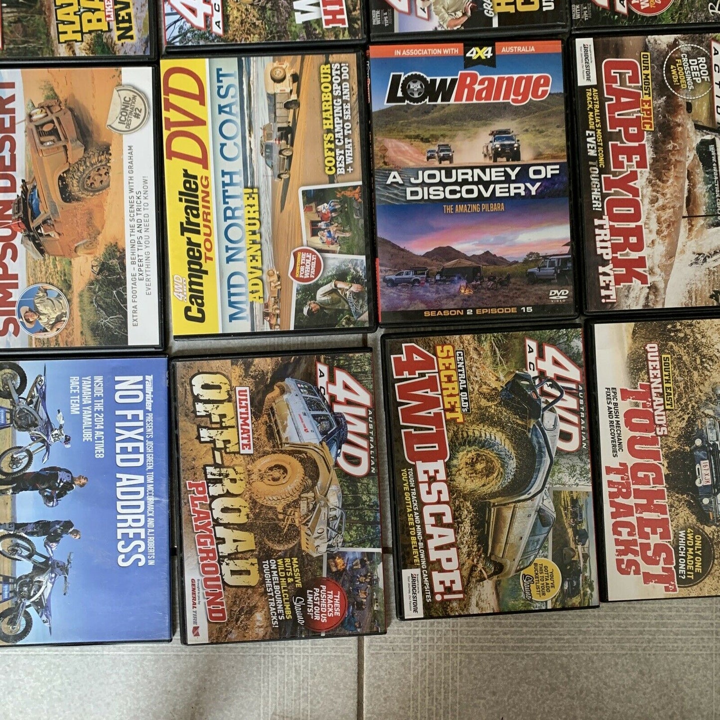 23x DVD's: (17x 4WD Action, 2x-4x4 Australia, 1x Top Gear and 2 others)