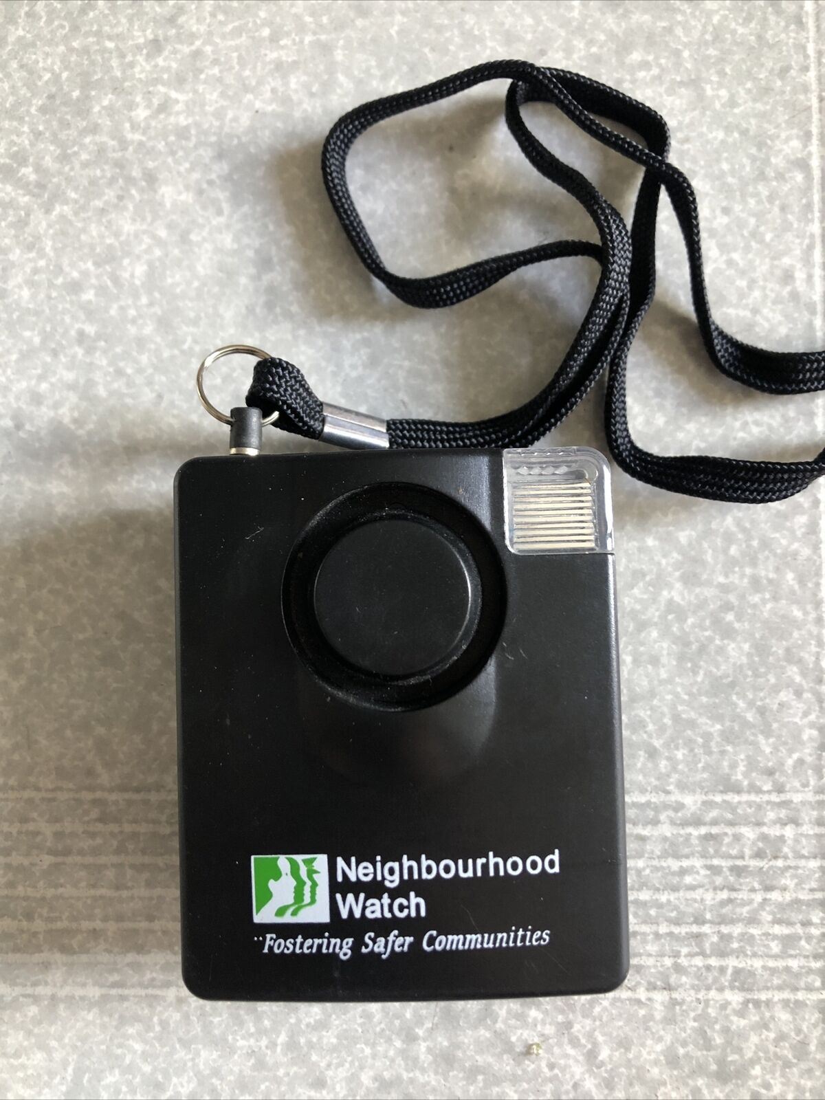 Neighbourhood Watch Personal Alarm - 120dB loud personal alarm with strobe light
