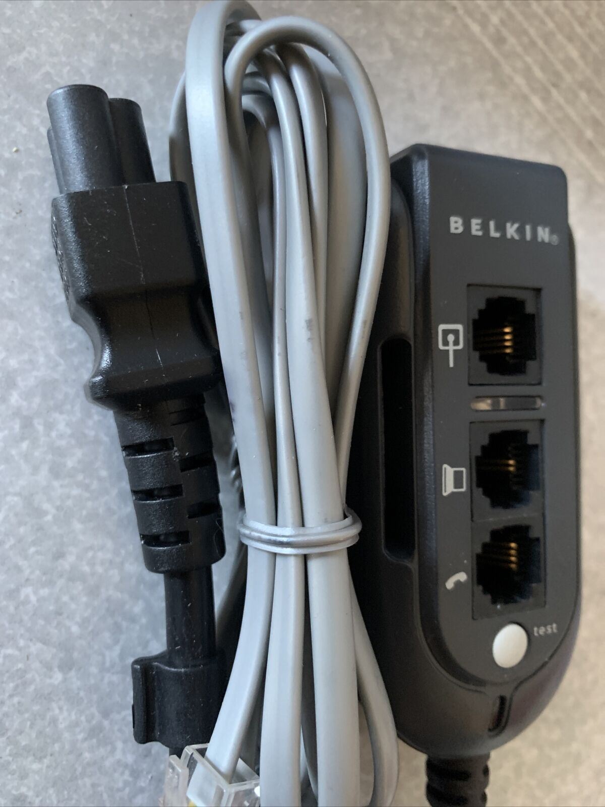 Belkin Notebook Travel Surge Protector - 3 Prong C6 Phone Modem 100v-240v F5C791