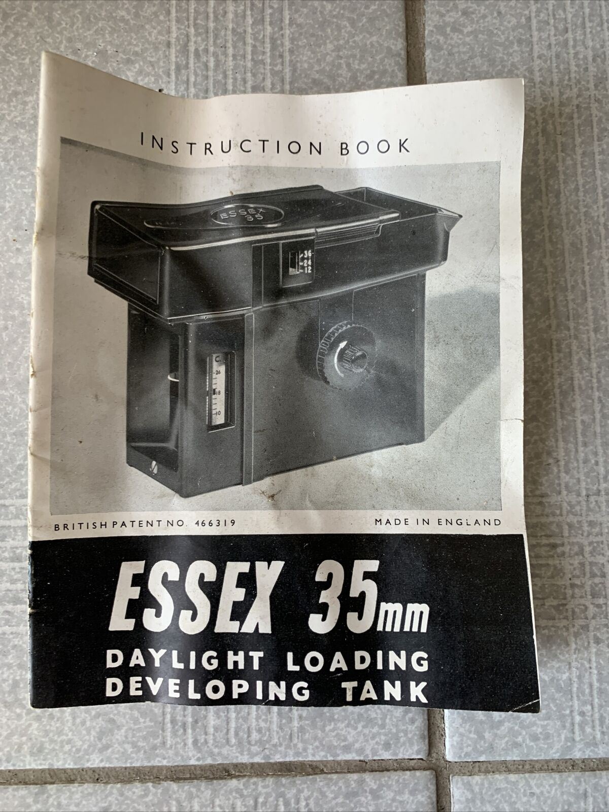 Vintage Essex 35mm Daylight Loading Developing Tank - No Darkroom required