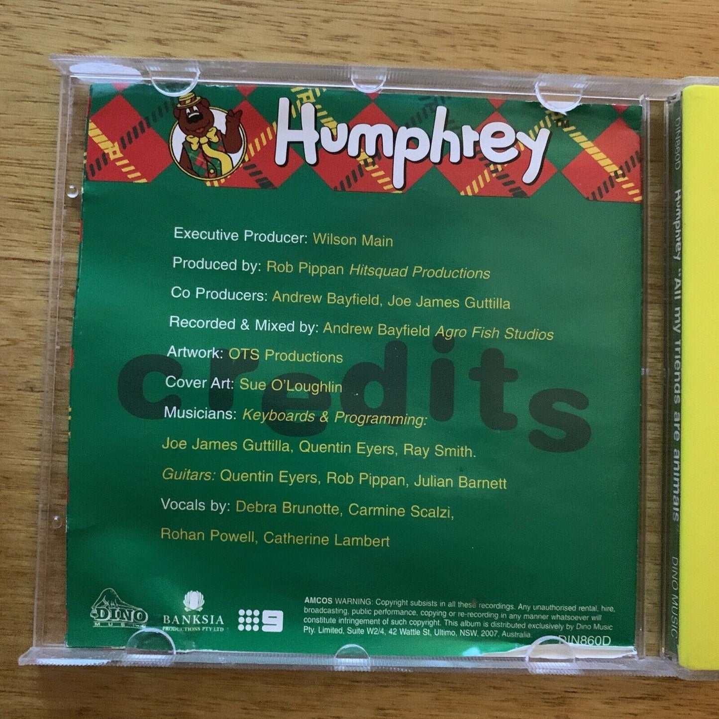 Humphrey B Bear - All My Friends Are Animals (CD, Album) 25 Songs