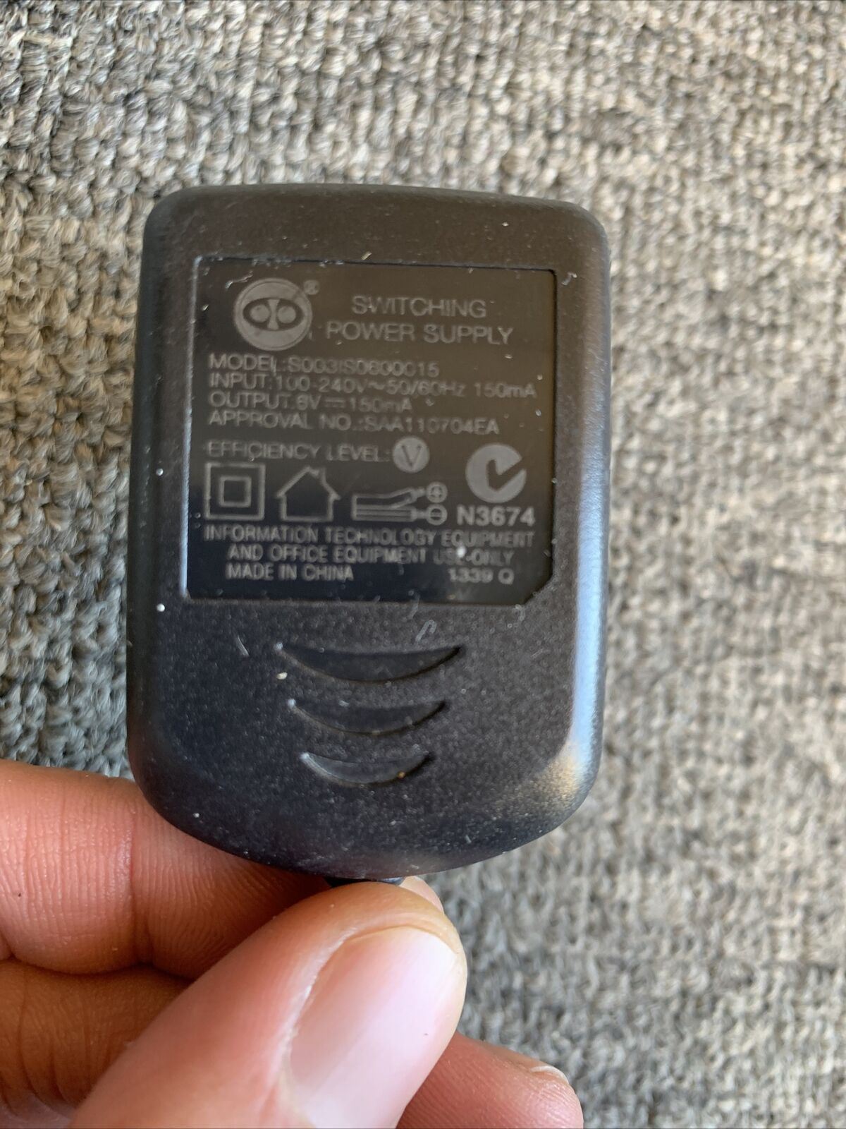 Genuine Oricom ECO7100-1 Base Charger & S003IS0600015 AC Adapter 6v 150mA