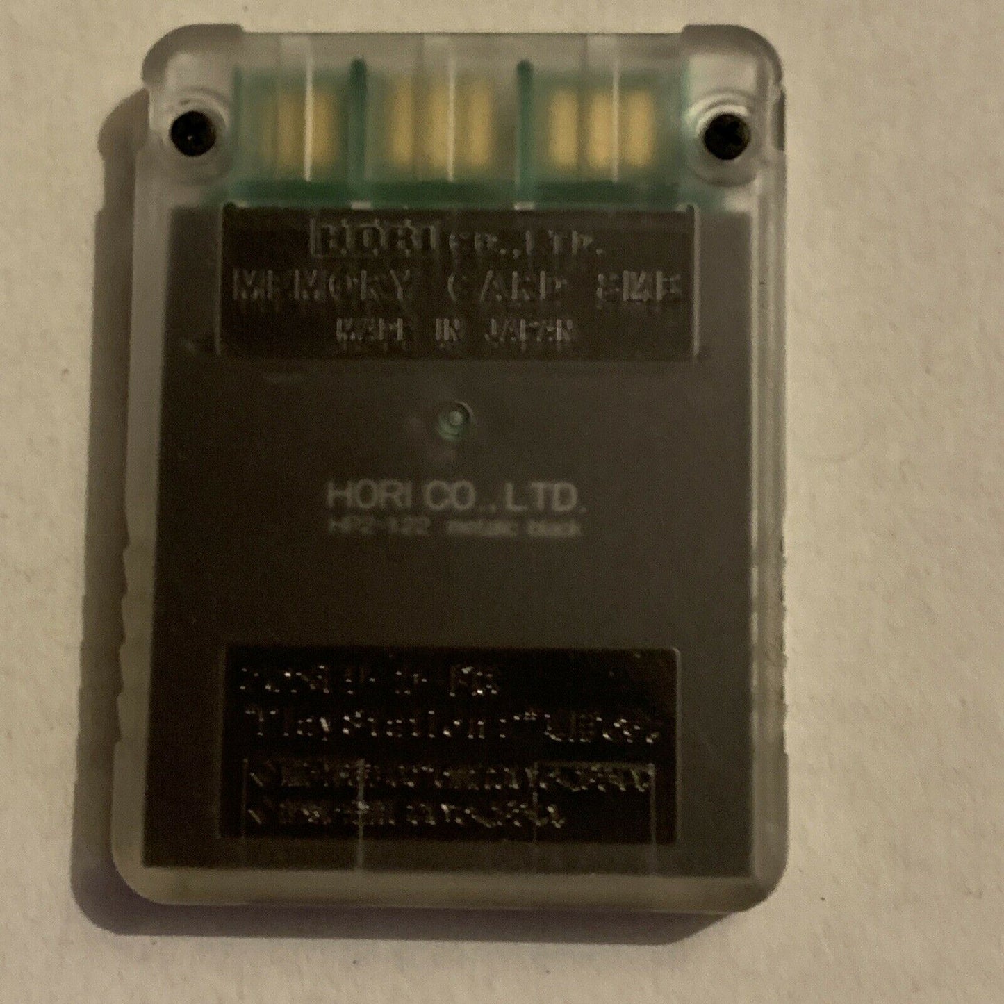 Hori PlayStation 2 PS2 MagicGate 8MB Memory Card - Transparent - Made In Japan
