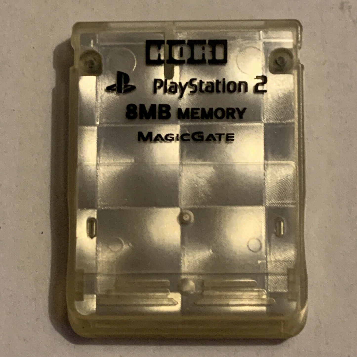 Hori PlayStation 2 PS2 8MB Memory Card MagicGate - Silver - Made In Japan