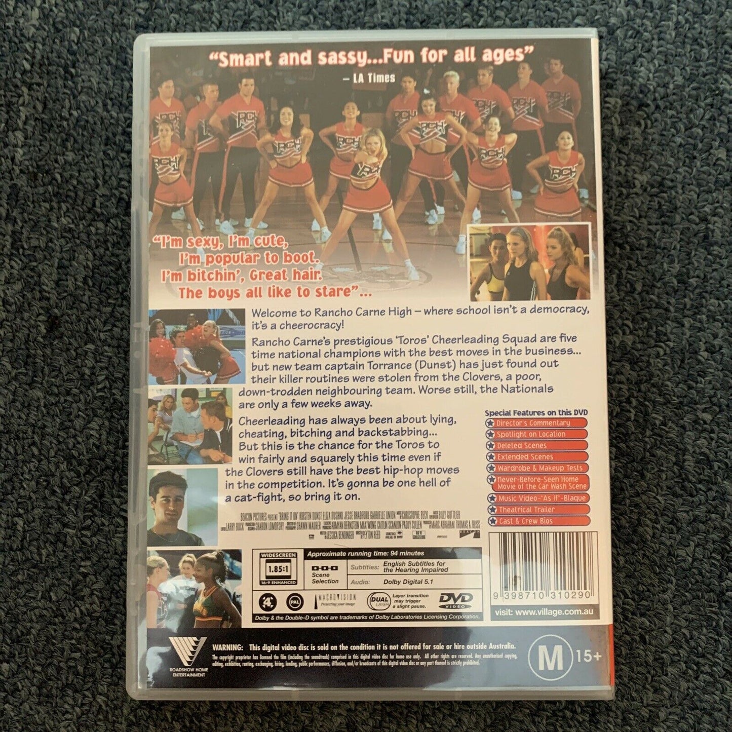 Bring It On (DVD, 2000) Kirsten Dunst. Region 4