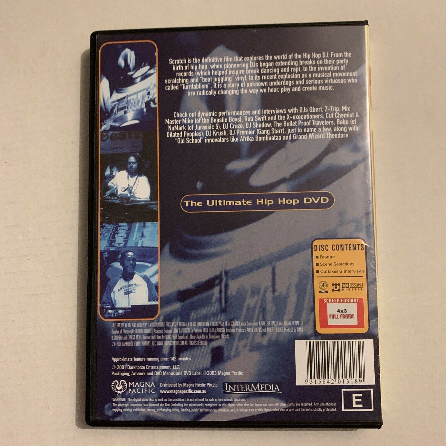 Scratch (DVD, 2001) The Allies, A-Trak, Craze. Music Documentary. Region 4