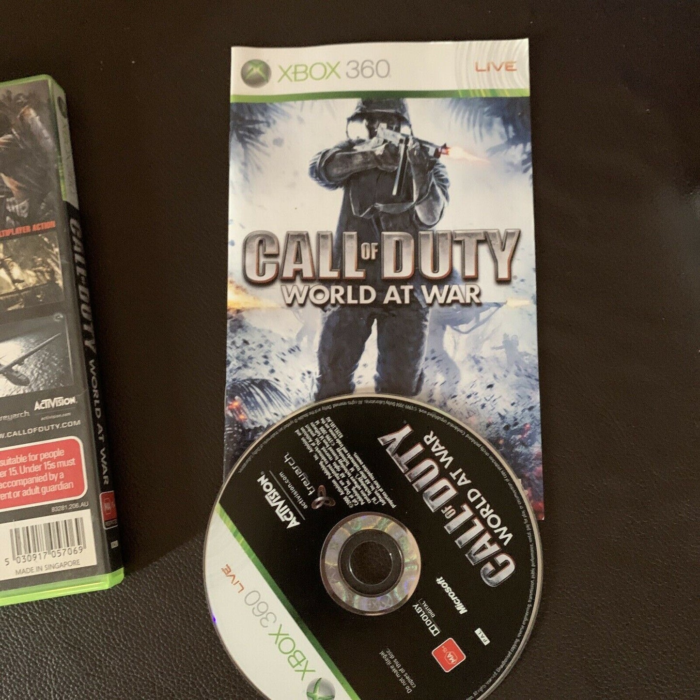 Call of Duty: World at War - Microsoft Xbox 360 PAL With Manual