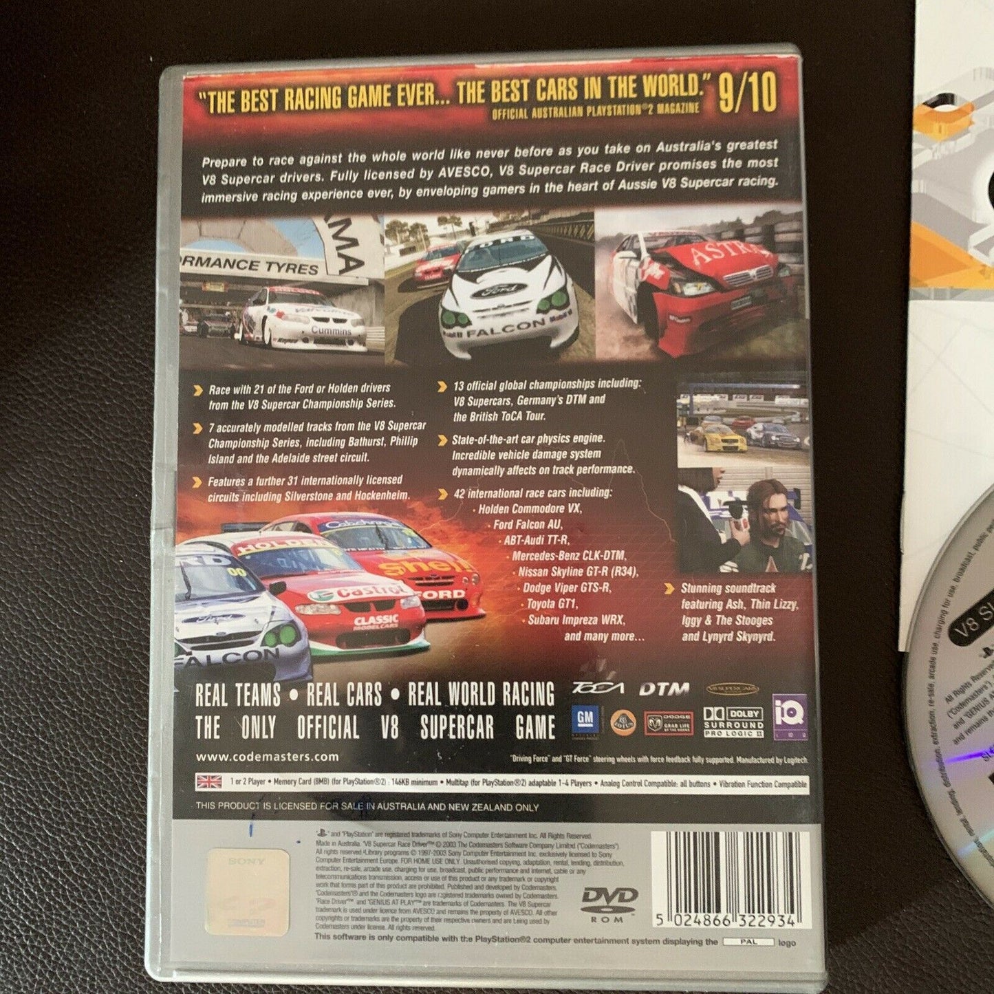 V8 Supercars Australia - Race Driver - PlayStation 2 PS2 PAL