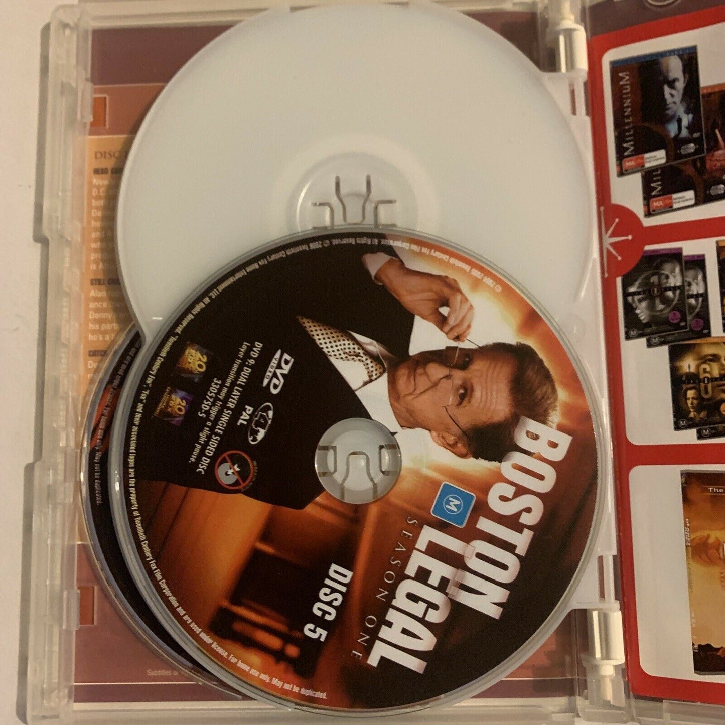 Boston Legal : Season 1 (DVD, 2006, 5-Disc Set) Region 4,2