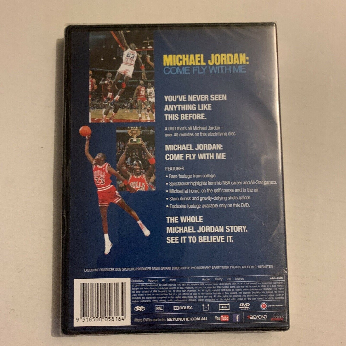 *New Sealed* NBA Hardwood Classics Michael Jordan - Come Fly With Me (DVD, 1989)
