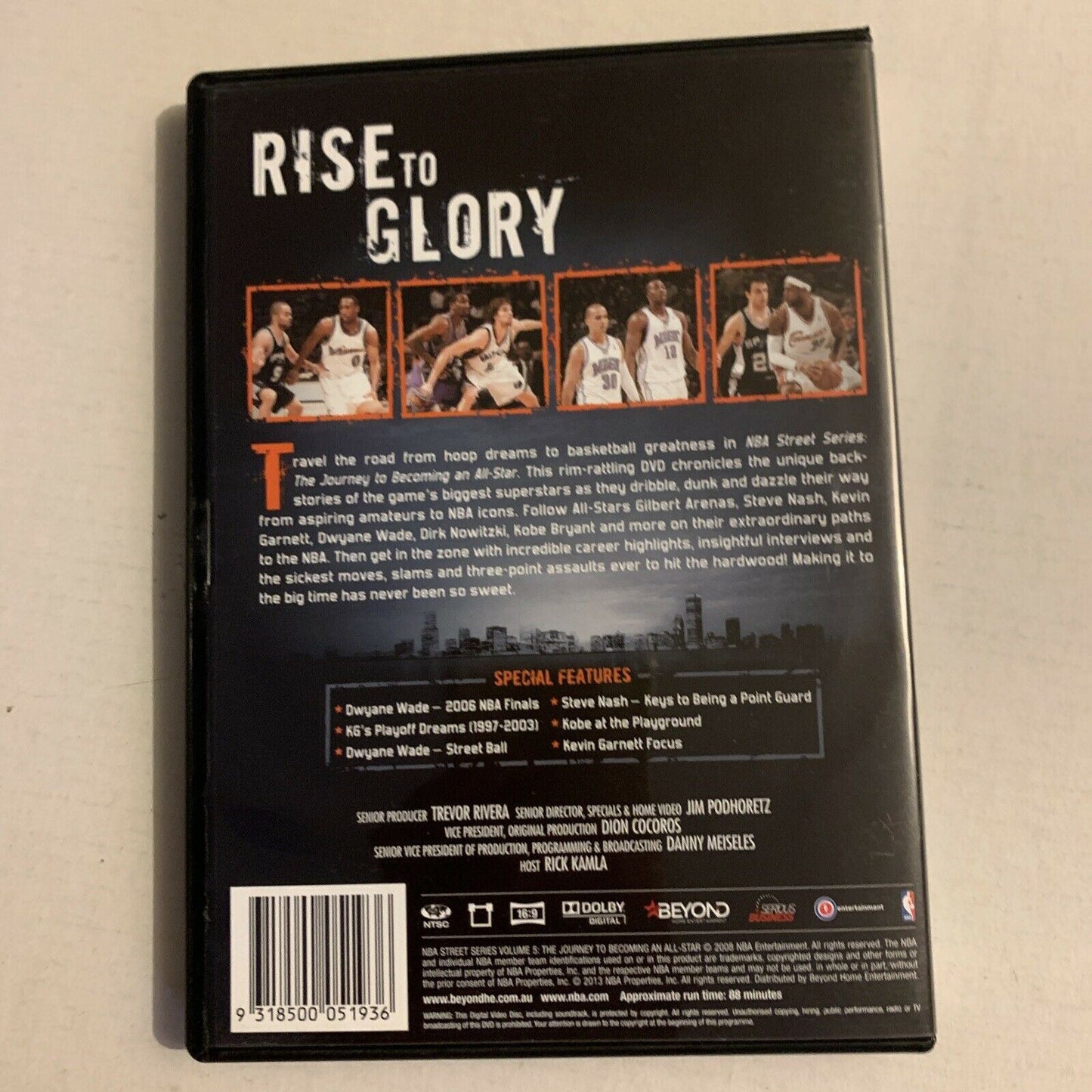 NBA Street Series - The Journey To Becoming An All-Star (DVD, 2013) Kobe Bryant