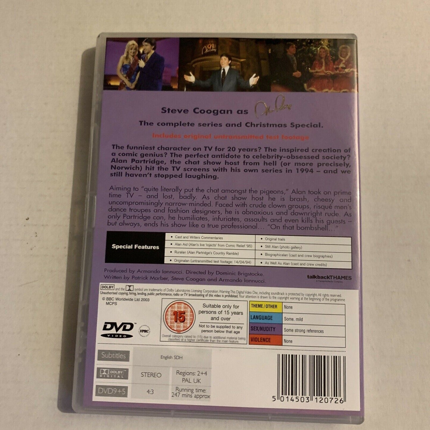 Knowing Me Knowing You With Alan Partridge - Complete Series (DVD, 1994, 2-Disc)