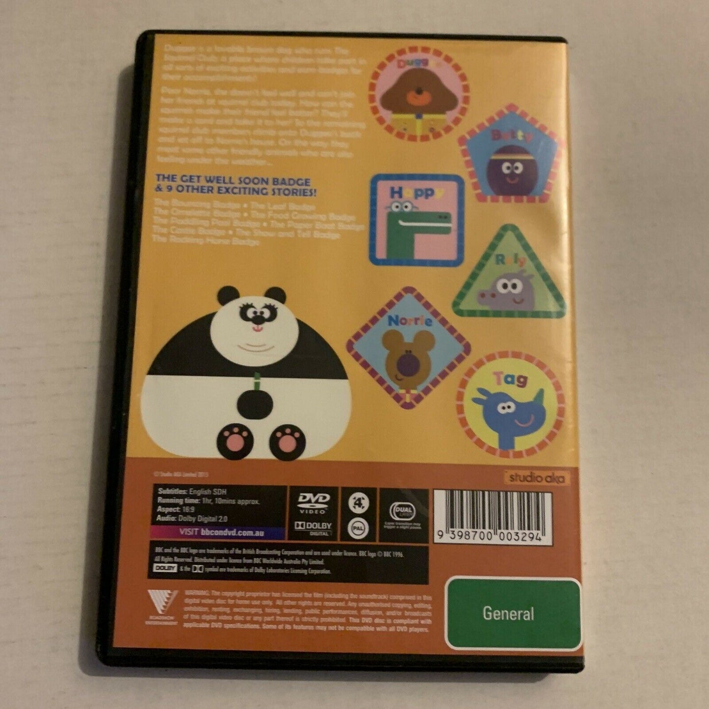 Hey Duggee - The Get Well Soon Badge (DVD, 2015) BBC Region 4&2