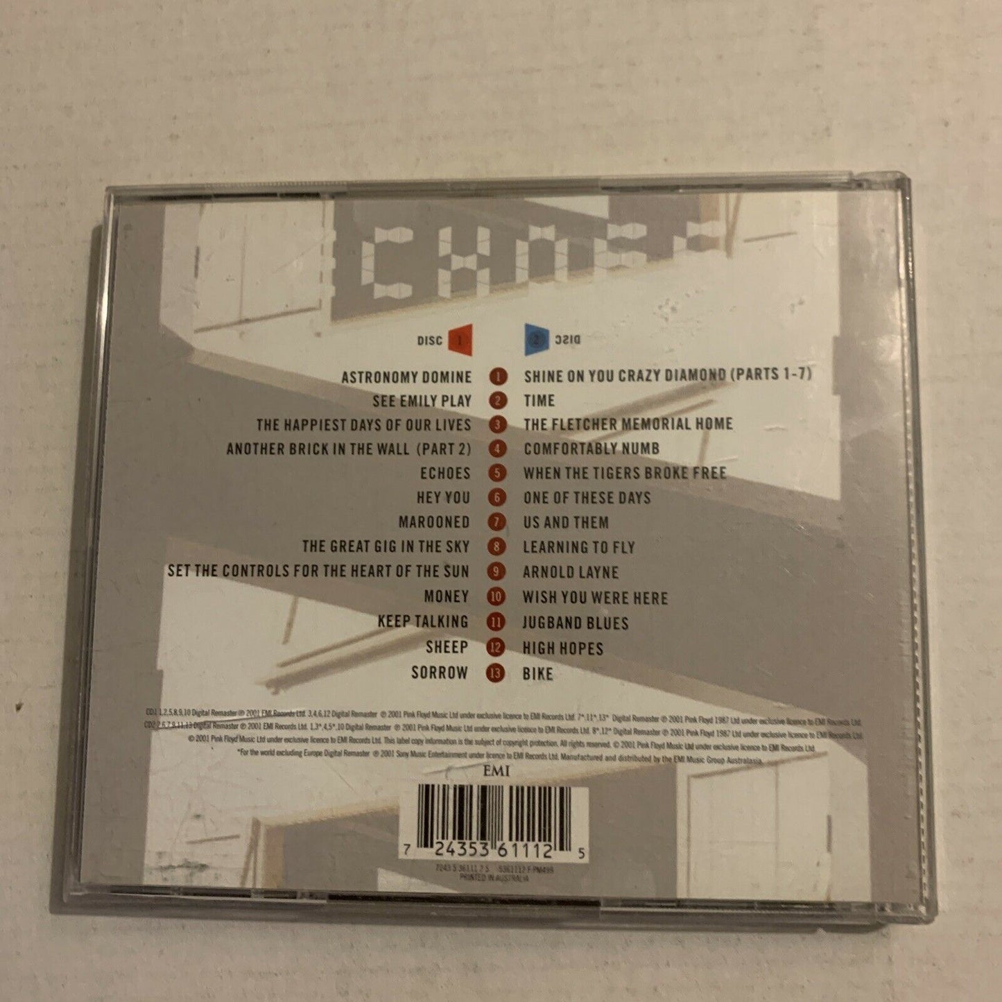Echoes: The Best of Pink Floyd by Pink Floyd (CD, Nov-2001, 2 Discs, Capitol)