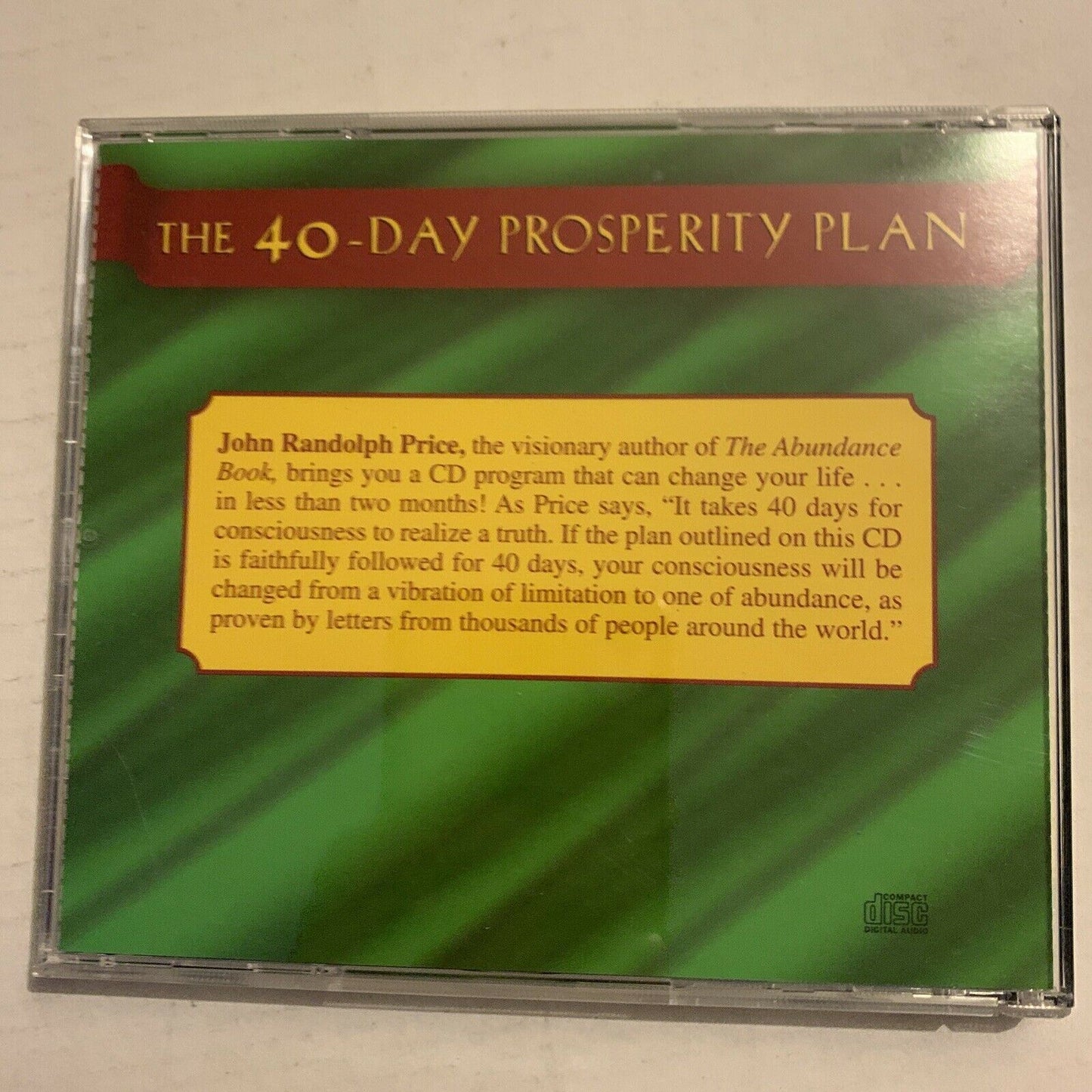 The 40-day Prosperity Plan by John Randolph Price (CD-Audio, 2000)