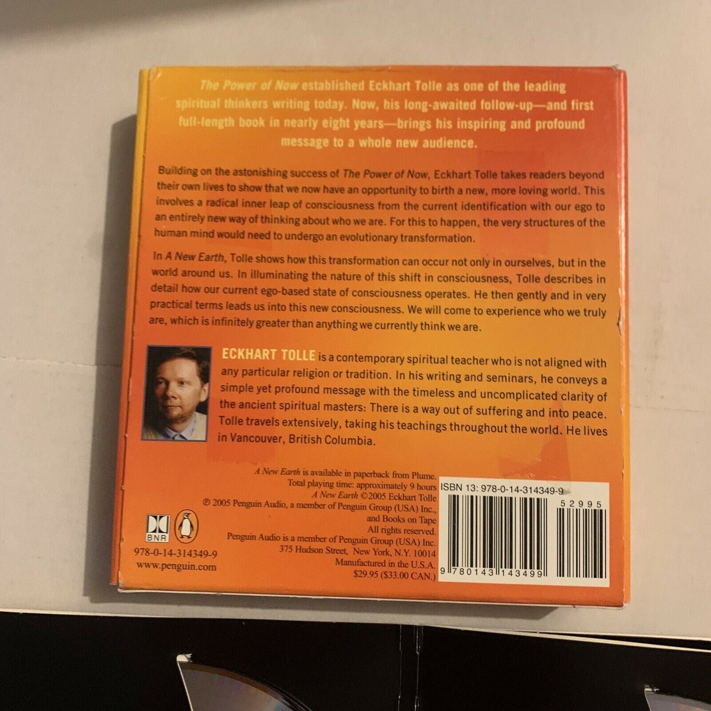 A New Earth: Awakening Your Life's Purpose by Tolle, Eckhart CD-AUDIO 8-Disc