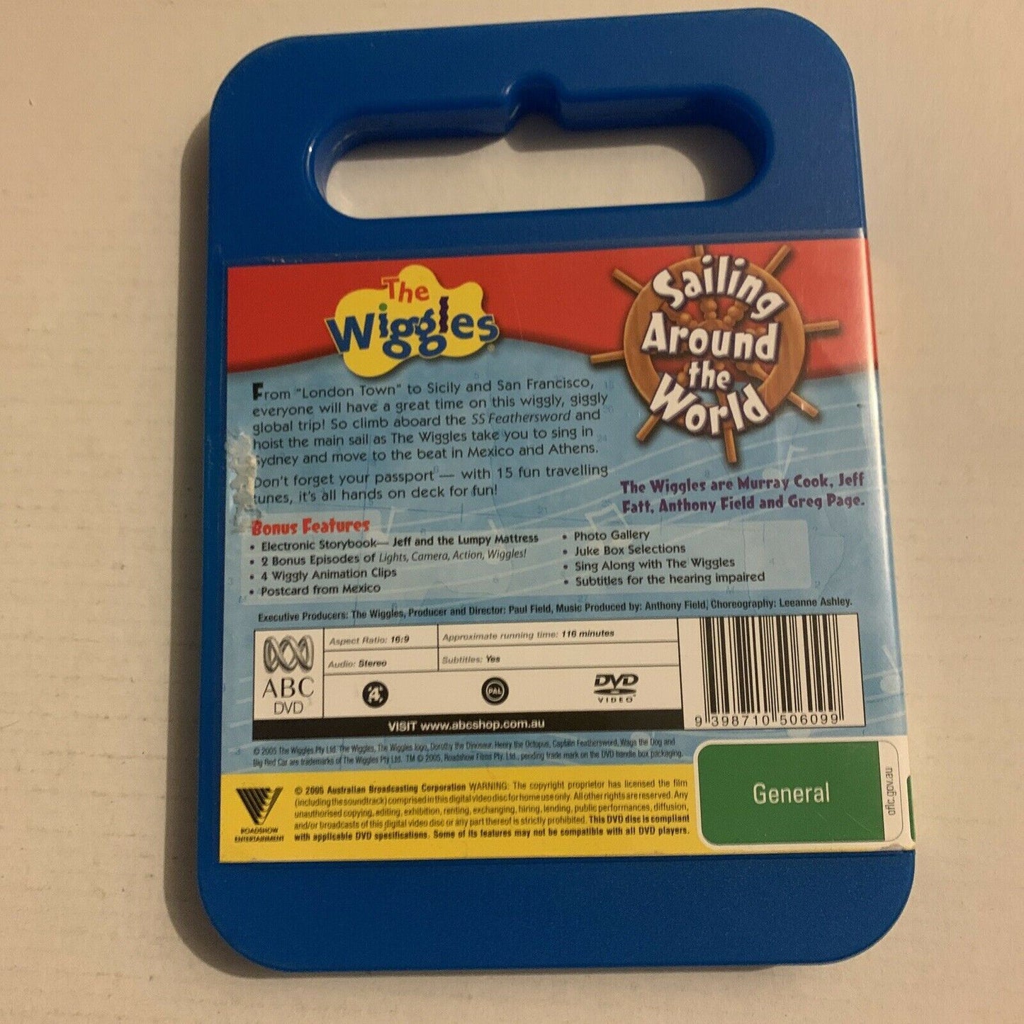 4x The Wiggles DVD: Sailing The World / Wiggle House / Hot Potatoes / Dance