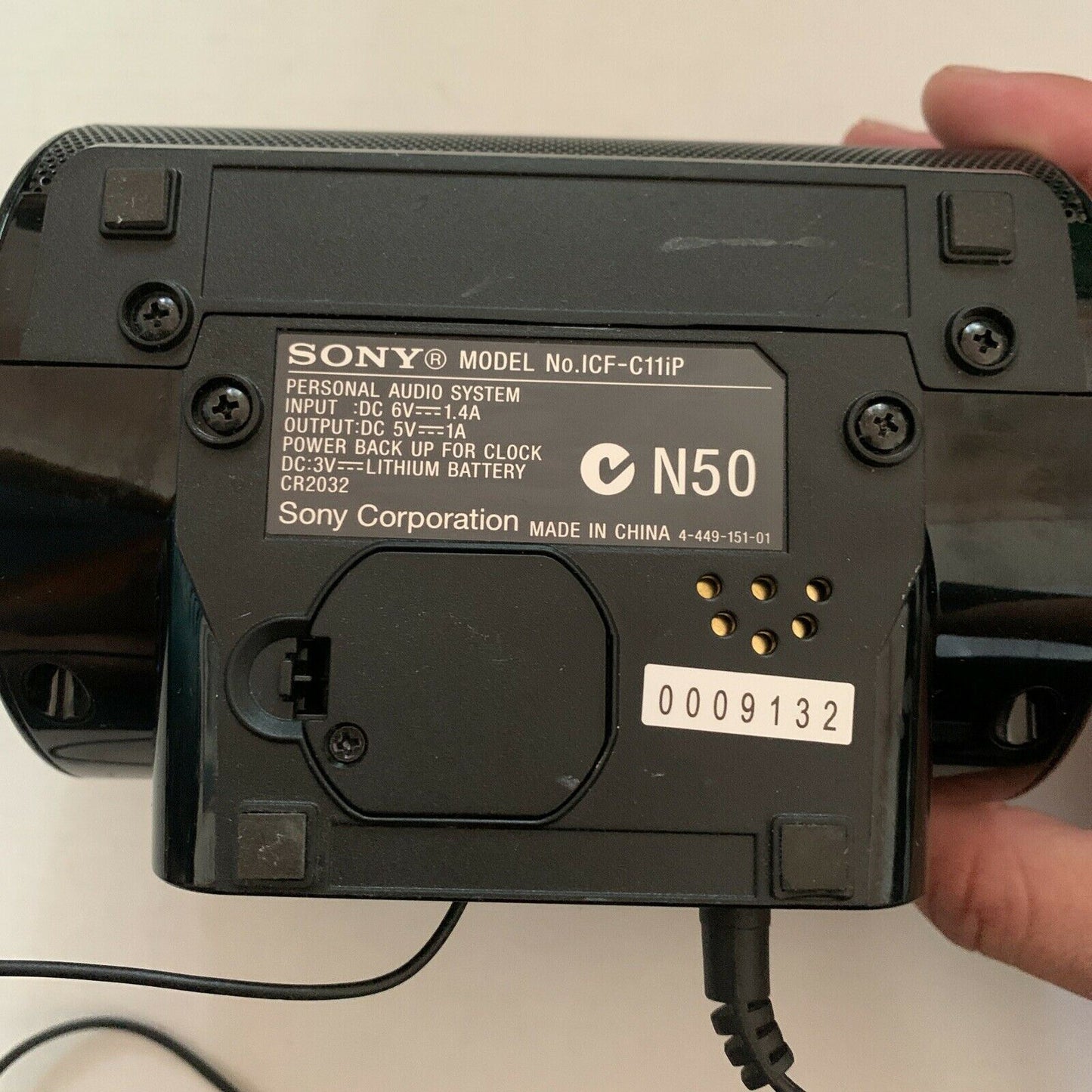 Sony ICF-C11iP AM/FM Clock Radio With iPhone Lightning Port