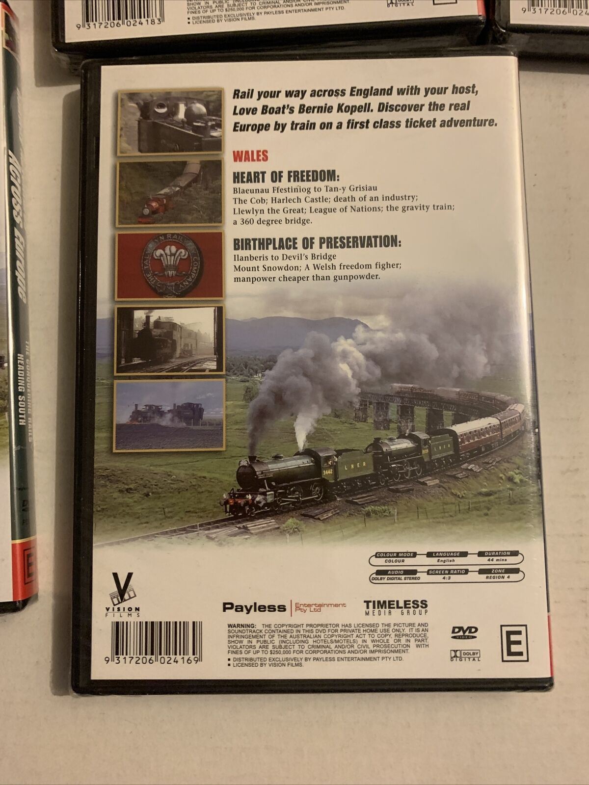 *New Sealed* 5x Railway Adventures Across Europe DVD Train Documentary. Region 4