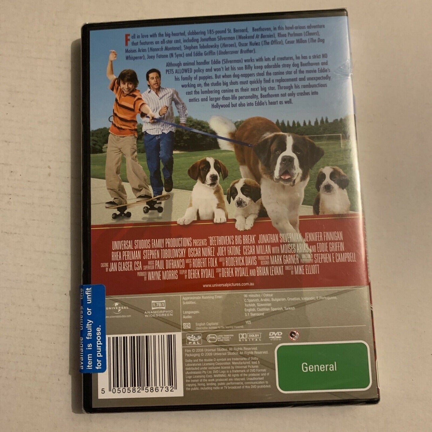 *New Sealed* Beethoven's Big Break (DVD, 2008) Cesar Millan Region 4&2