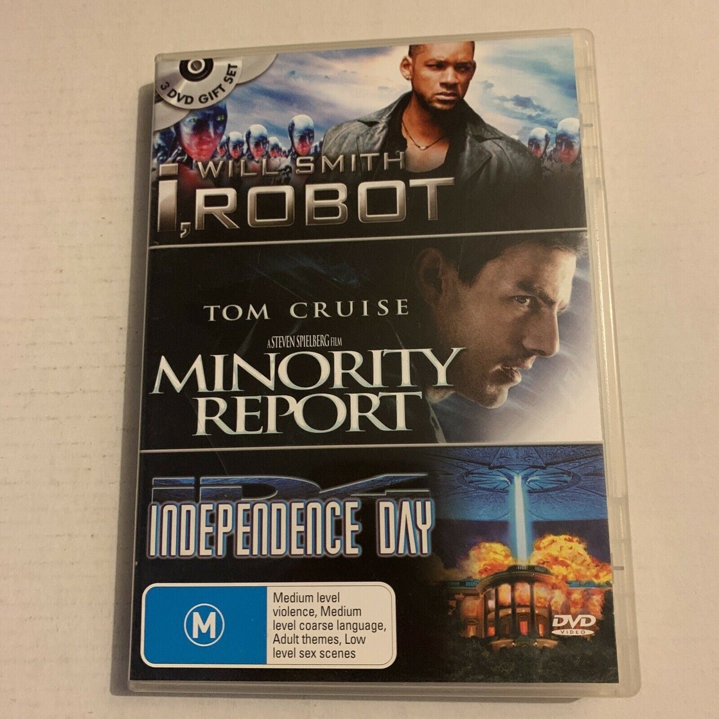 I Robot / Minority Report / Independence Day (DVD) Will Smith Region 4